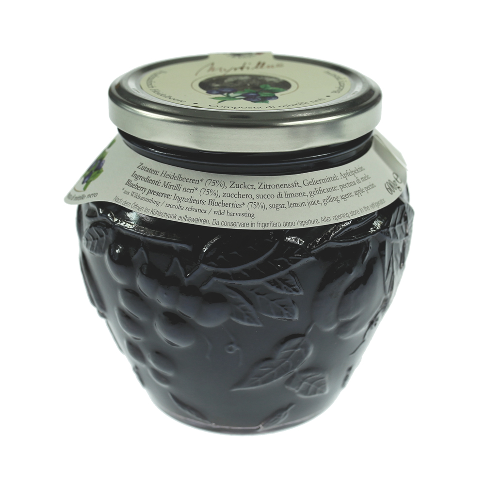 Alpe Pragas Composta di frutta al Mirtillo Nero 600gr. - immagine 3