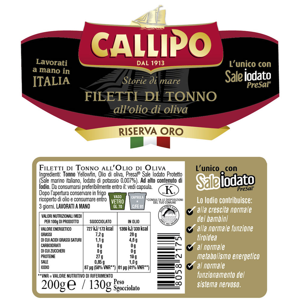 Filetti di Tonno in Olio di Oliva 6 x 200gr. - Callipo - immagine 2