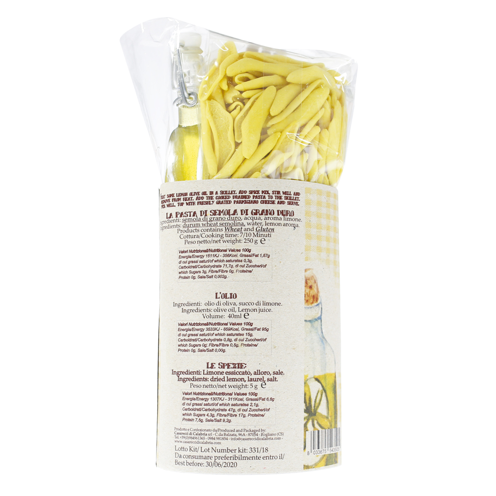 Kit Pasta al Limone di Sorrento Casarecci di Calabria - immagine 2