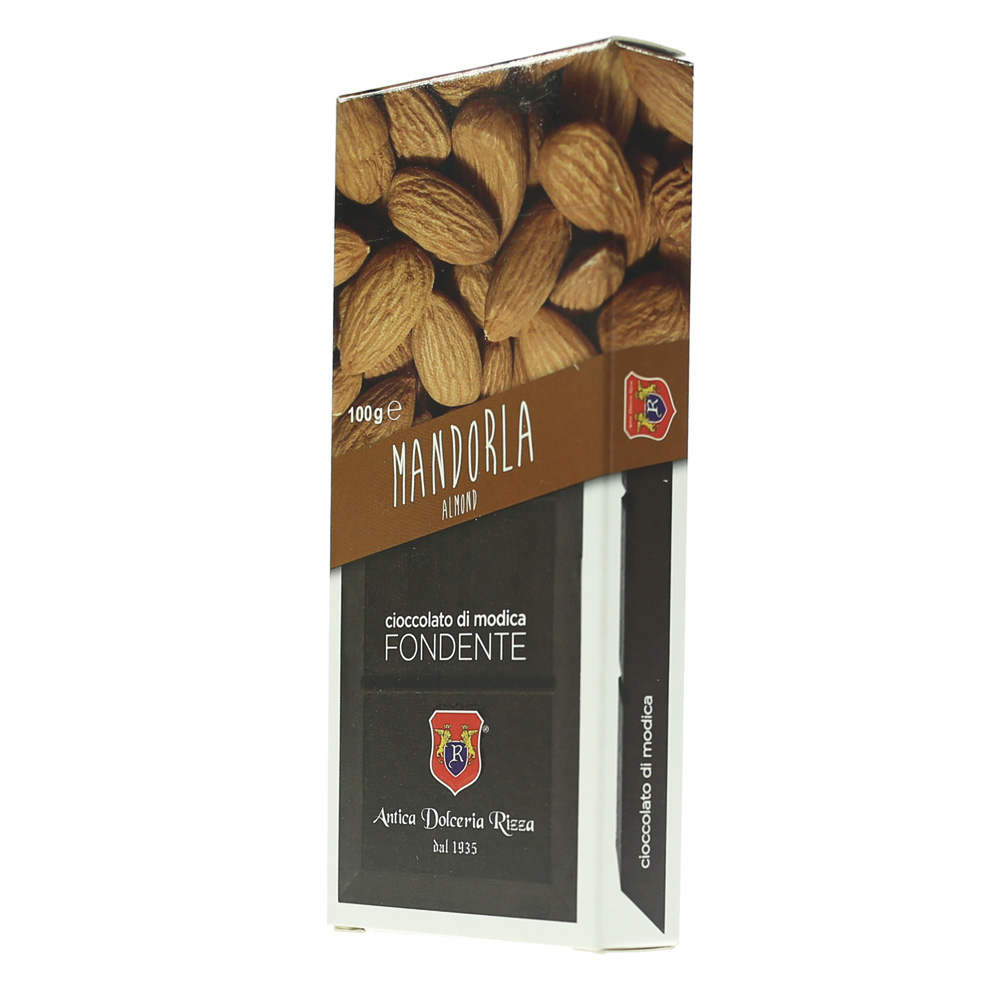 3 x Rizza Cioccolato di Modica alla Mandorla 100gr.