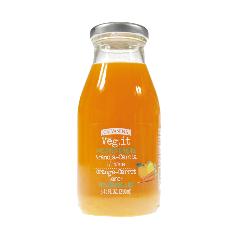 Galvanina Succo Arancia Carota Limone confezione 4 x 250ml.