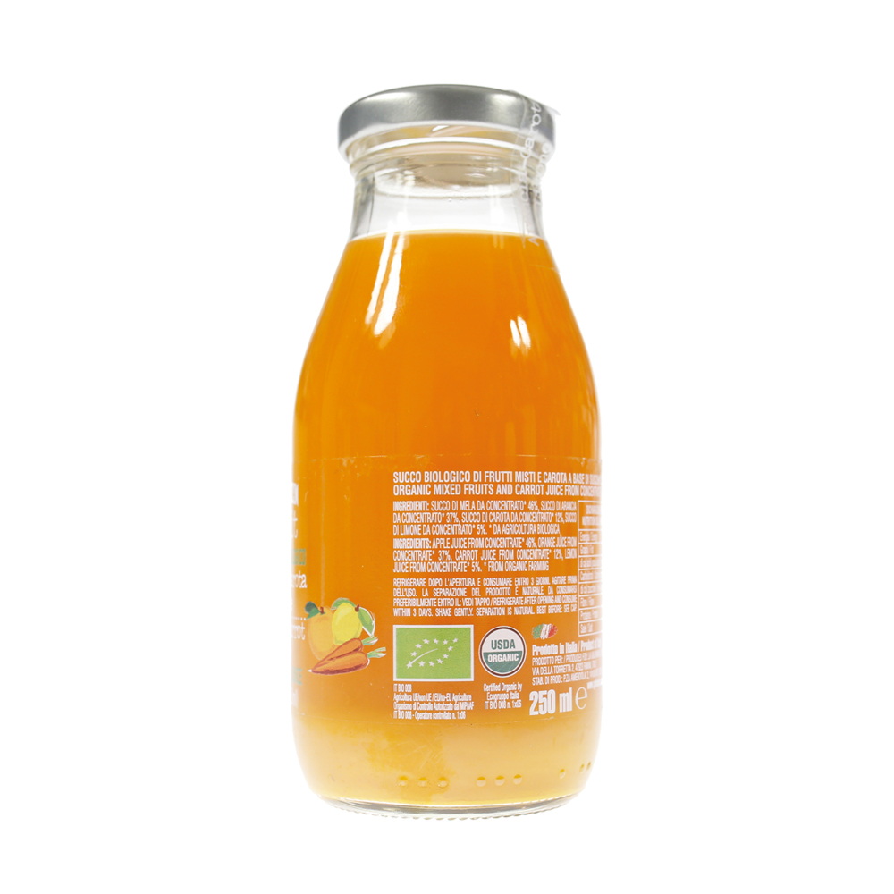 Galvanina Succo Arancia Carota Limone confezione 4 x 250ml. - immagine 2