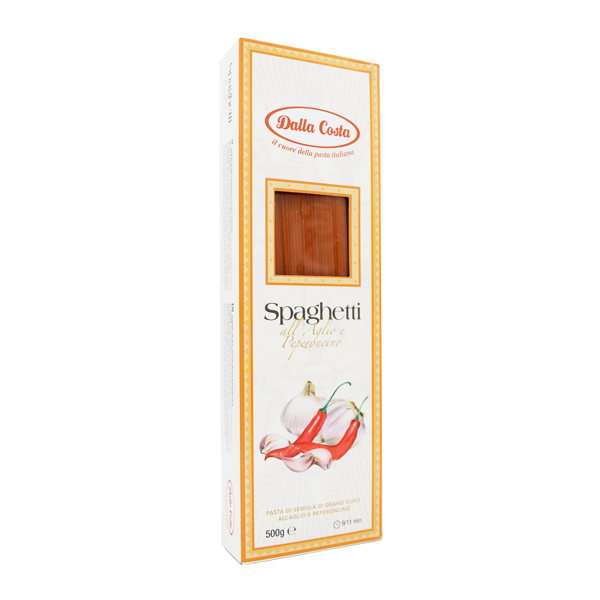 Dalla Costa Spaghetti all'aglio e peperoncino 5 pezzi da 500gr.