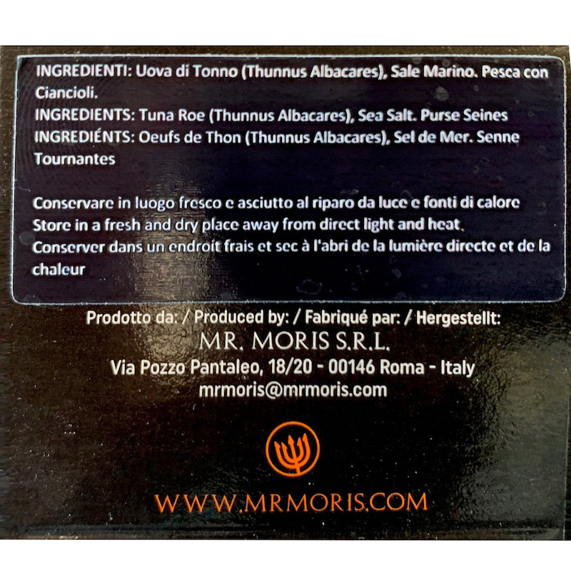 Bottarga di Tonno Rosso 6 vasetti x 50gr. Kosher - Mr. Moris - immagine 2