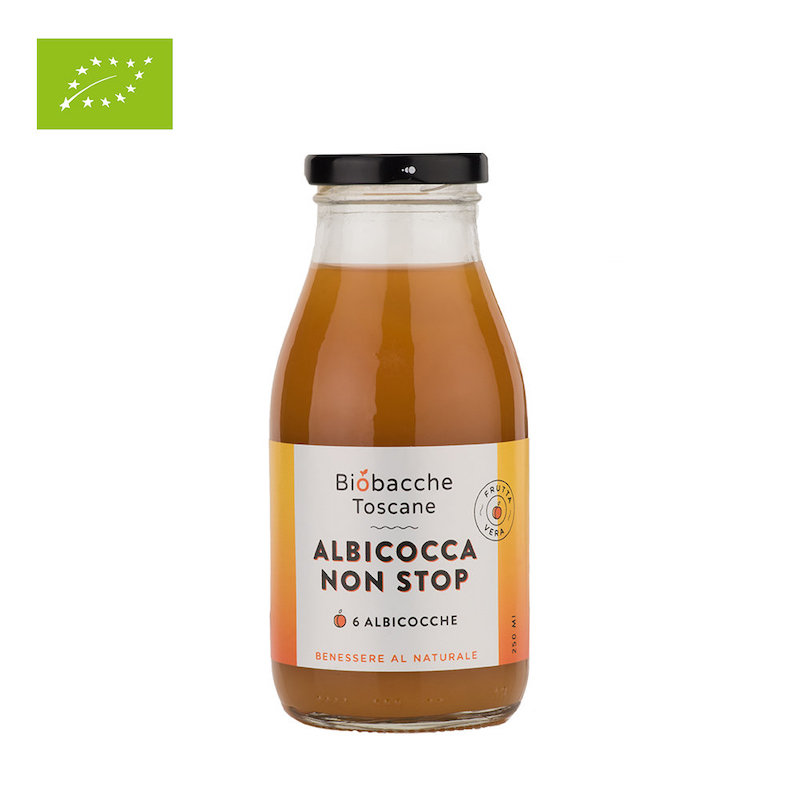 Succo Albicocca Non Stop - 6 x 250ml. pezzi - Biobacche Toscane