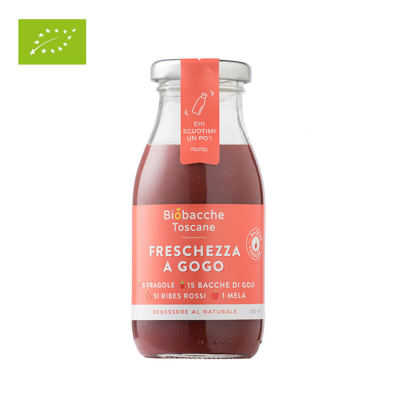 Succo Freschezza a Gogo - 6 x 250ml. pezzi - Biobacche Toscane
