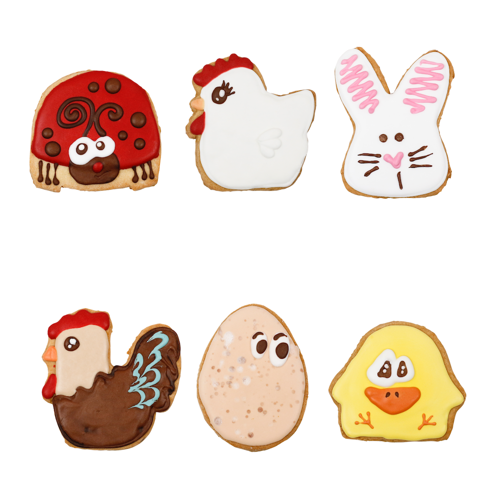 Mondo di Laura biscotti decorati di Pasqua 60gr. x 6 pezzi