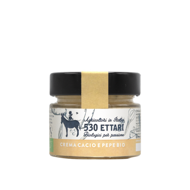 530 Ettari - Confezione 8 x Sugo Cacio e Pepe Bio 95gr.