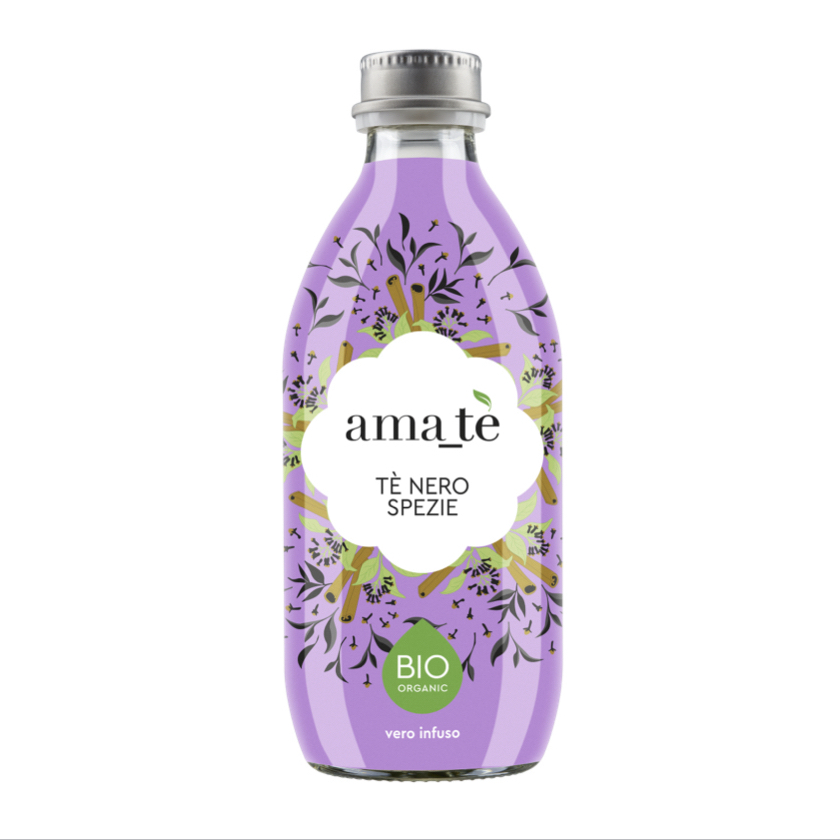 Amatè Tè Nero e Spezie confezione 12 x 330ml.