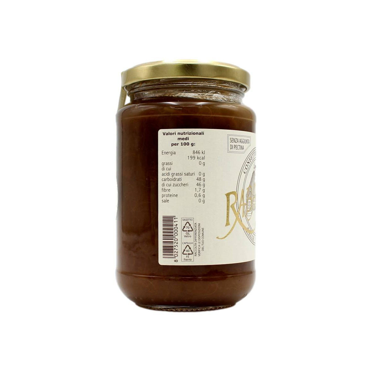 Trappiste Vitorchiano Confettura extra di Rabarbaro 380gr. - immagine 2