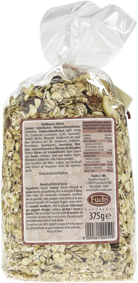 6 x Fuchs Muesli alla frutta 375gr. - immagine 3